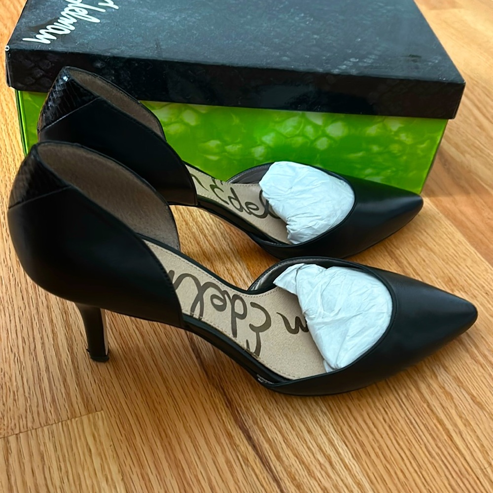 Sam Edelman Opal Black Leather Pump